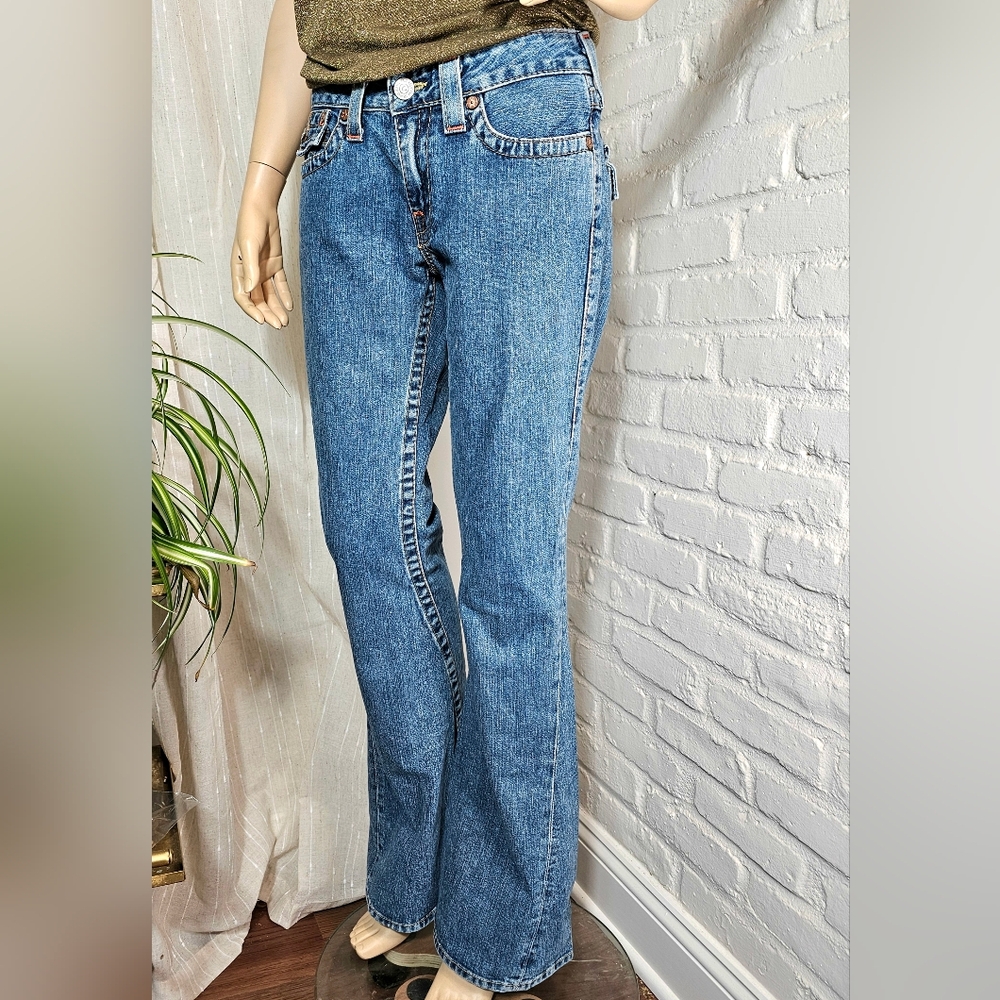 True Religion Joey Flare Jeans 30 Embroidered "Madame Mystery" Limited Edition - Picture 3 of 16